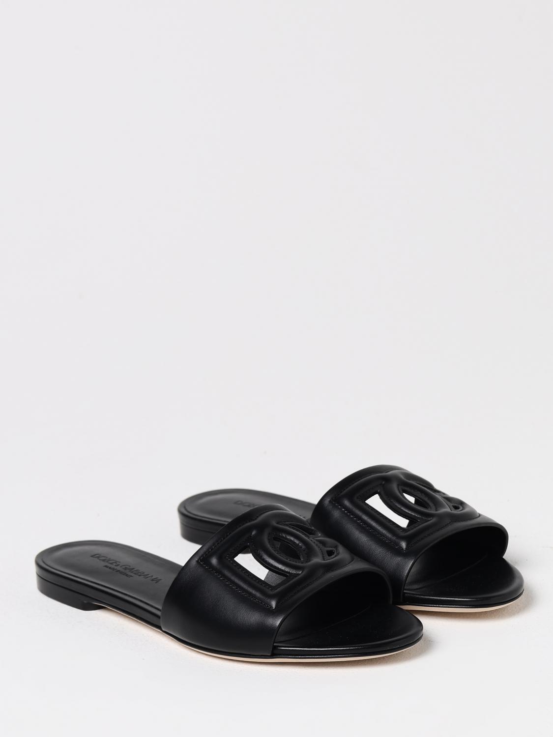 DOLCE & GABBANA FLAT SANDALS: Shoes woman Dolce & Gabbana, Black - Img 2