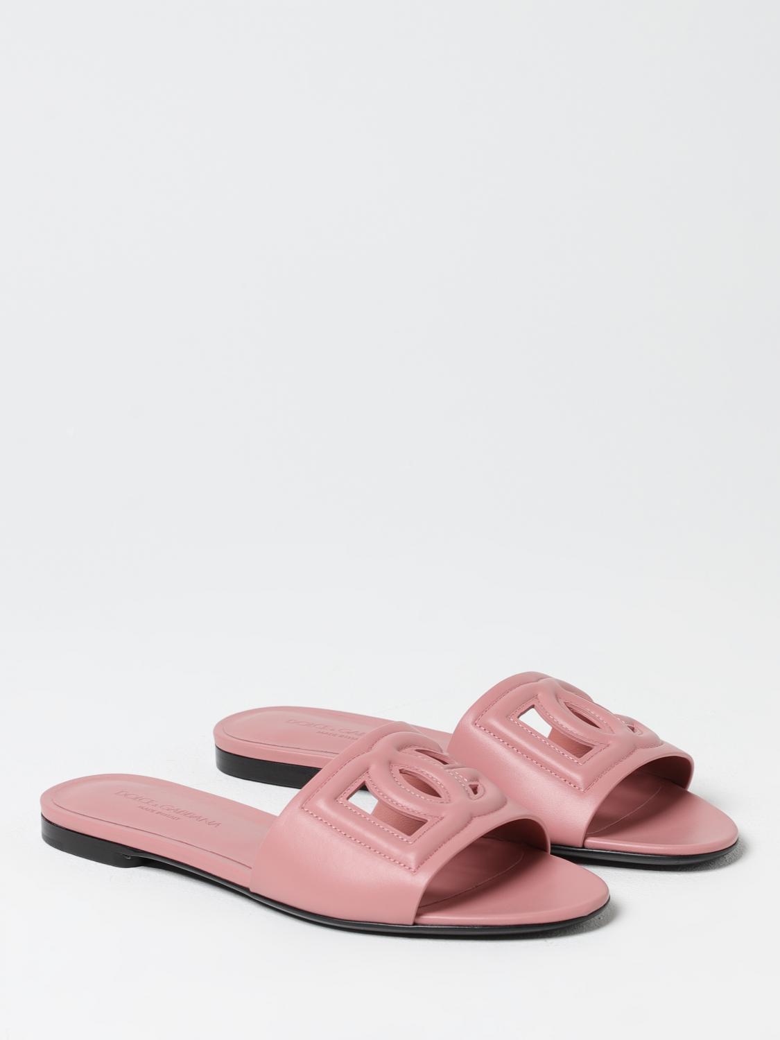 DOLCE & GABBANA FLAT SANDALS: Shoes woman Dolce & Gabbana, Pink - Img 2