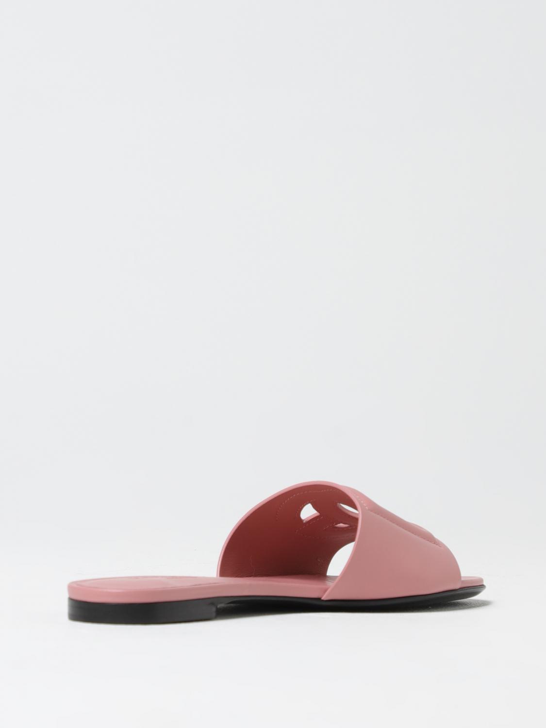 DOLCE & GABBANA FLAT SANDALS: Shoes woman Dolce & Gabbana, Pink - Img 3