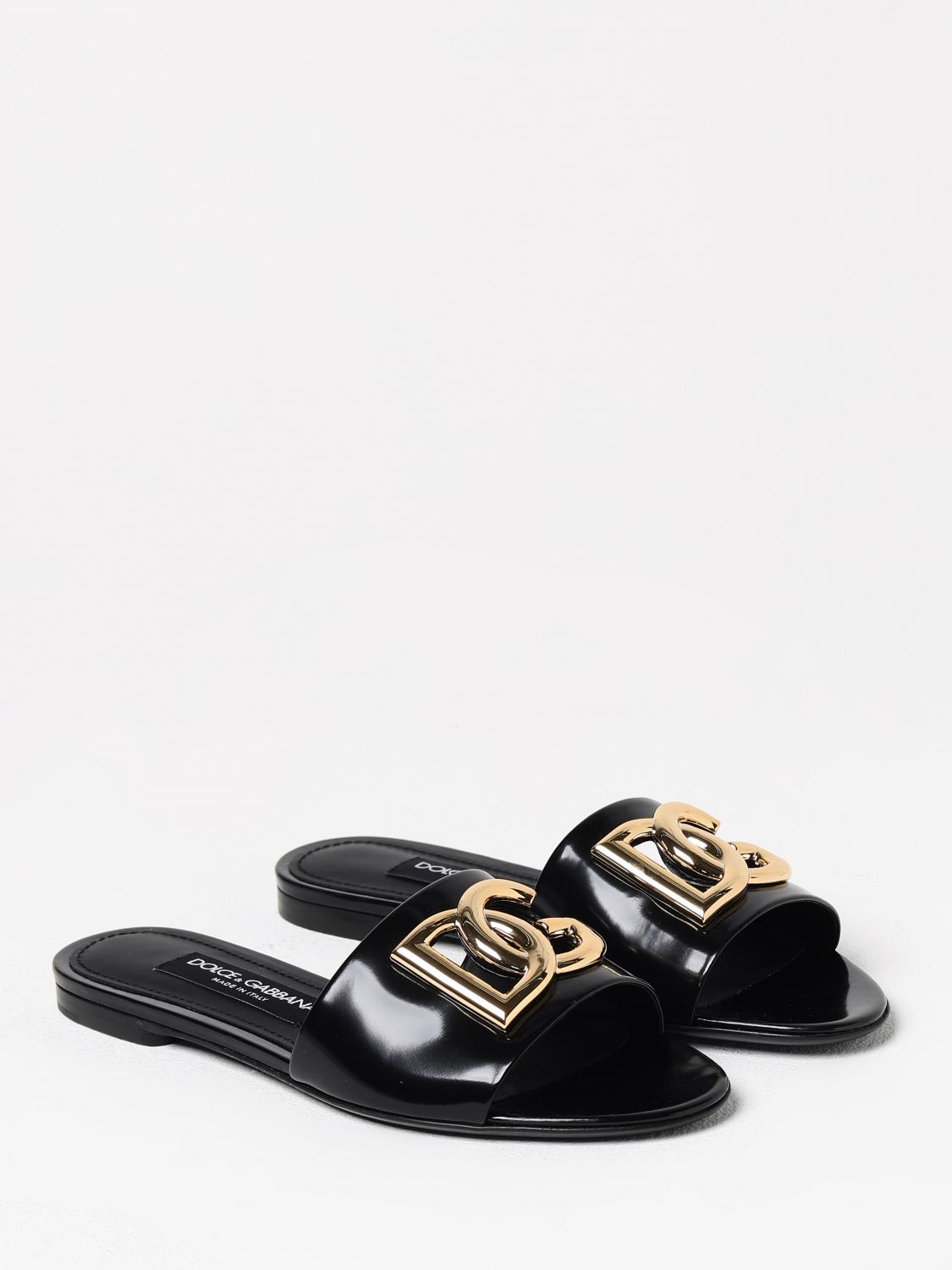 DOLCE & GABBANA FLAT SANDALS: Shoes woman Dolce & Gabbana, Black - Img 2