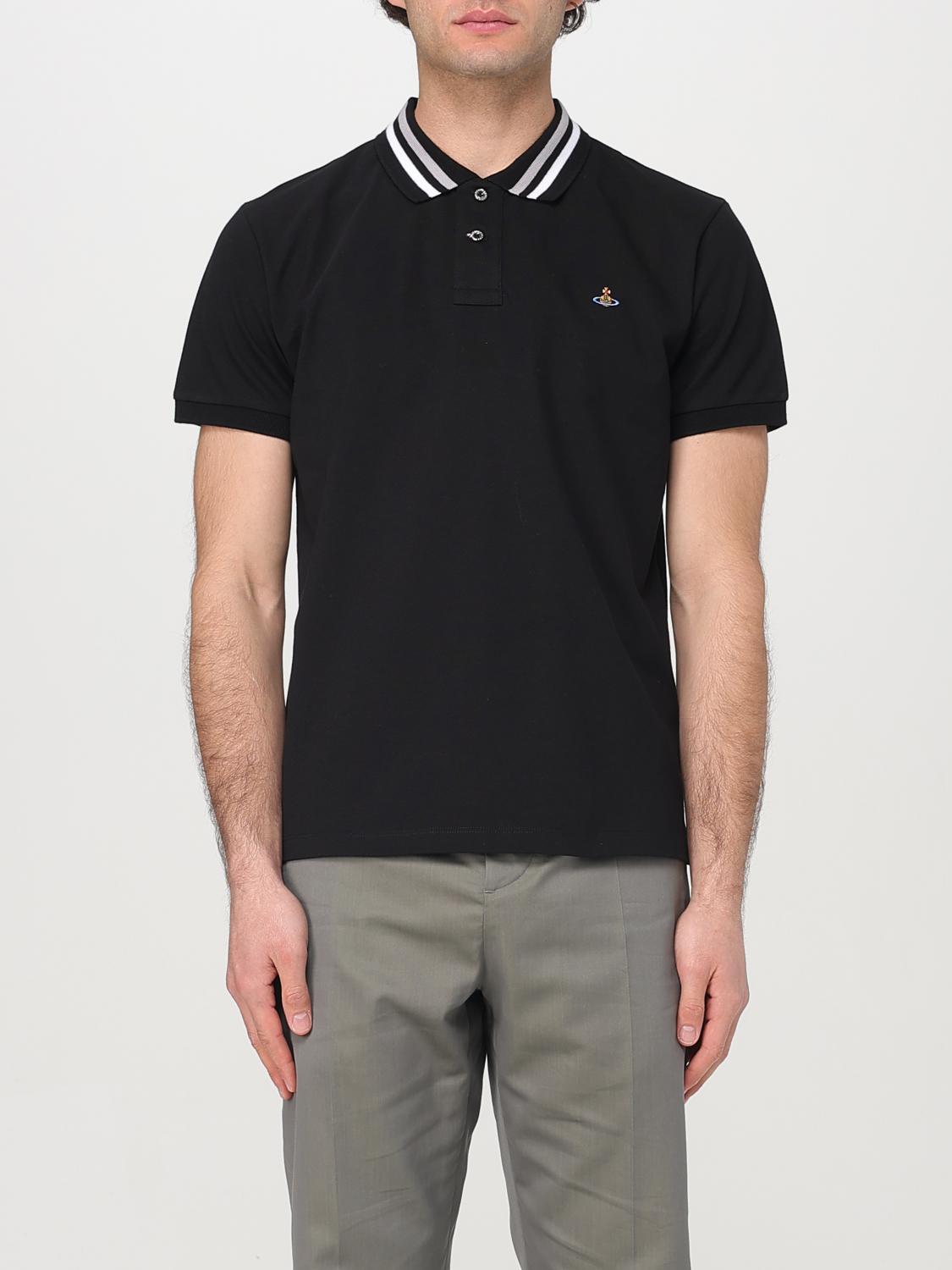 VIVIENNE WESTWOOD POLO SHIRT: Polo shirt men Vivienne Westwood, Black - Img 1