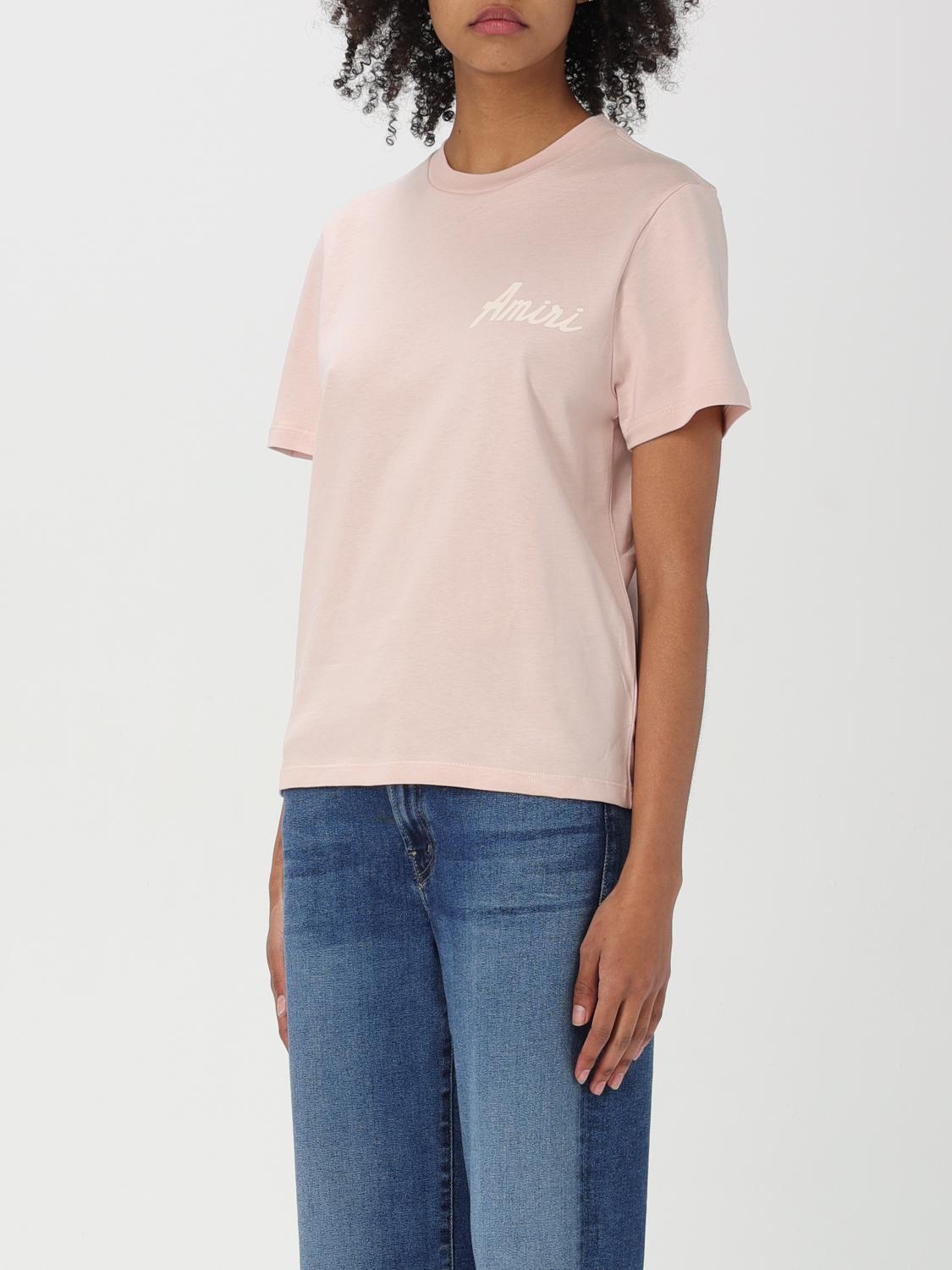 AMIRI T-SHIRT: T-shirt woman Amiri, Peach - Img 3