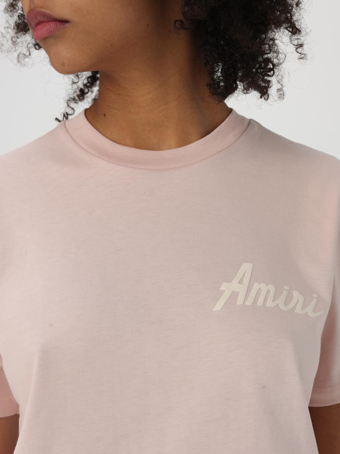 AMIRI T-SHIRT: T-shirt woman Amiri, Peach - Img 4