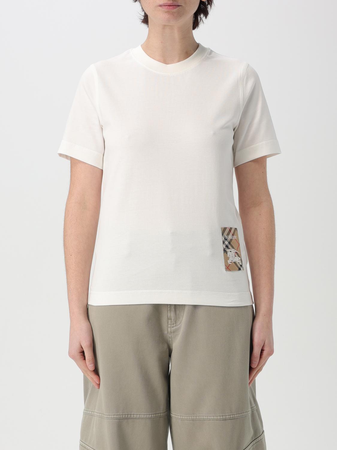 BURBERRY T-SHIRT: T-shirt woman Burberry, White - Img 1