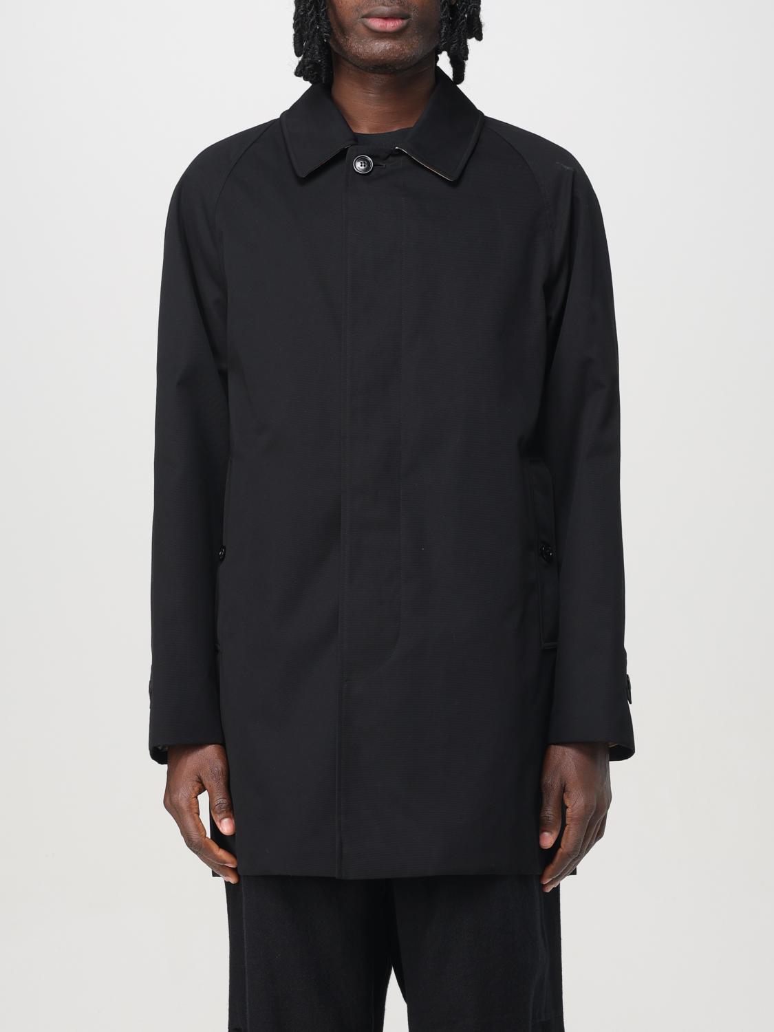 BURBERRY COAT: Coat men Burberry, Black - Img 1