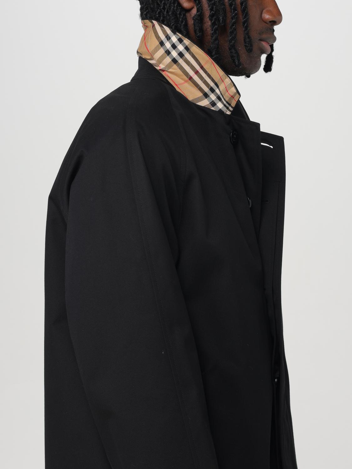 BURBERRY COAT: Coat men Burberry, Black - Img 5