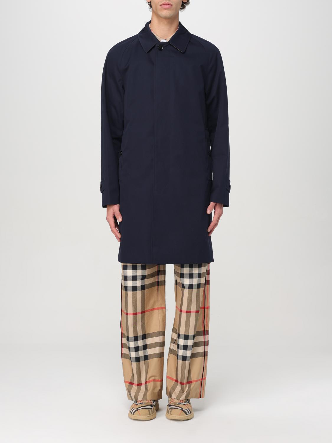 BURBERRY COAT: Coat men Burberry, Blue - Img 1