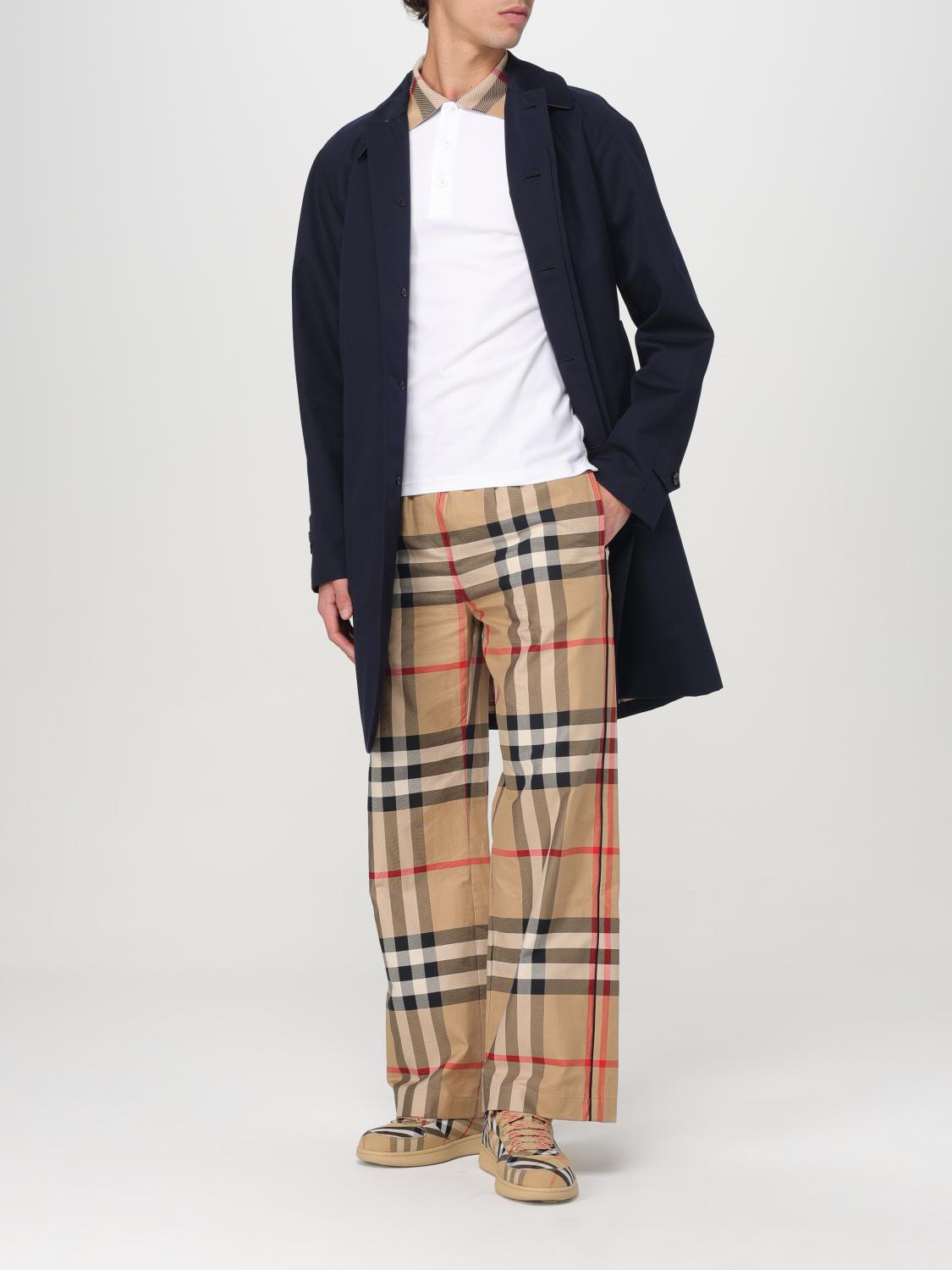 BURBERRY COAT: Coat men Burberry, Blue - Img 2