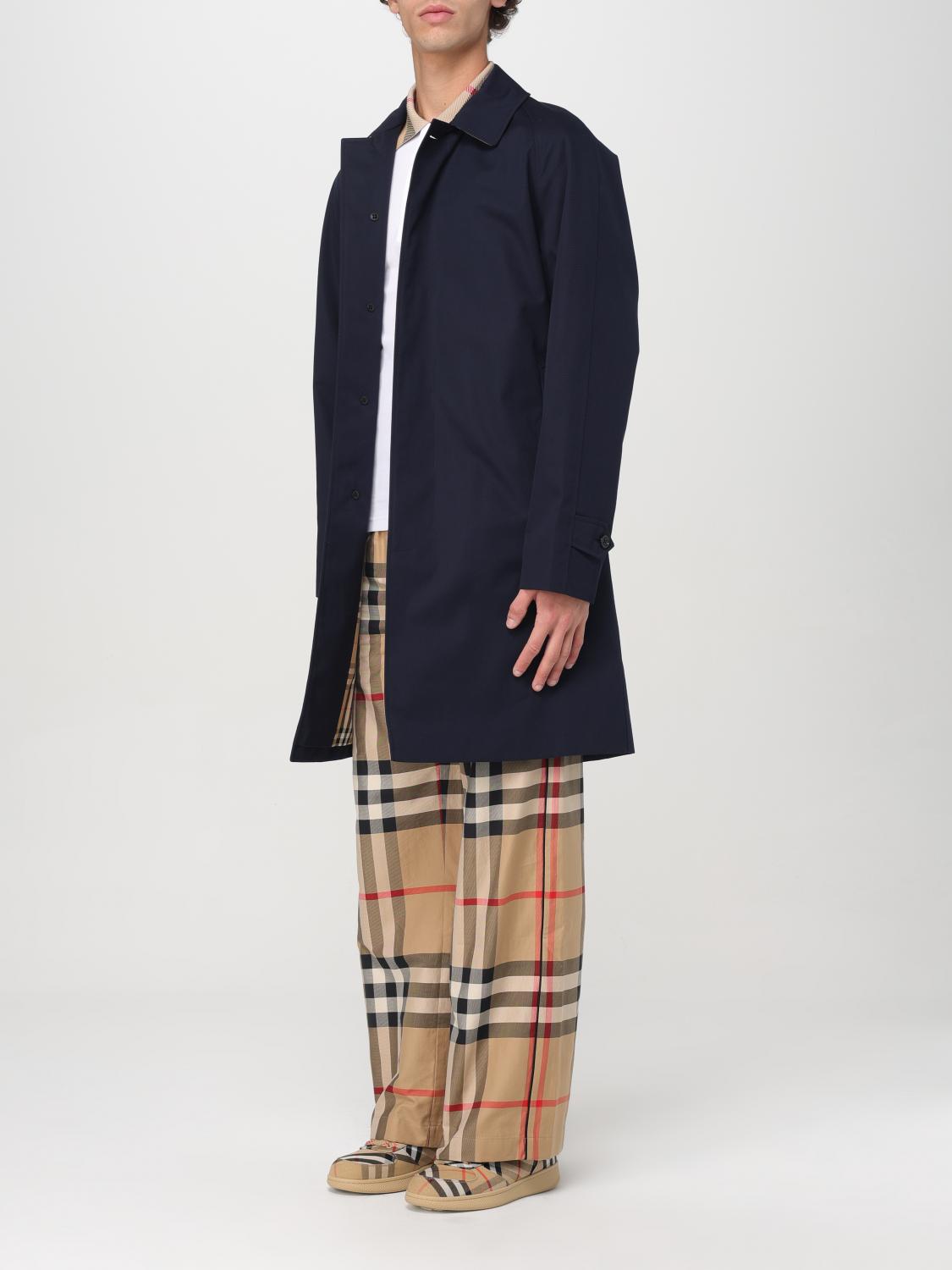 BURBERRY COAT: Coat men Burberry, Blue - Img 4