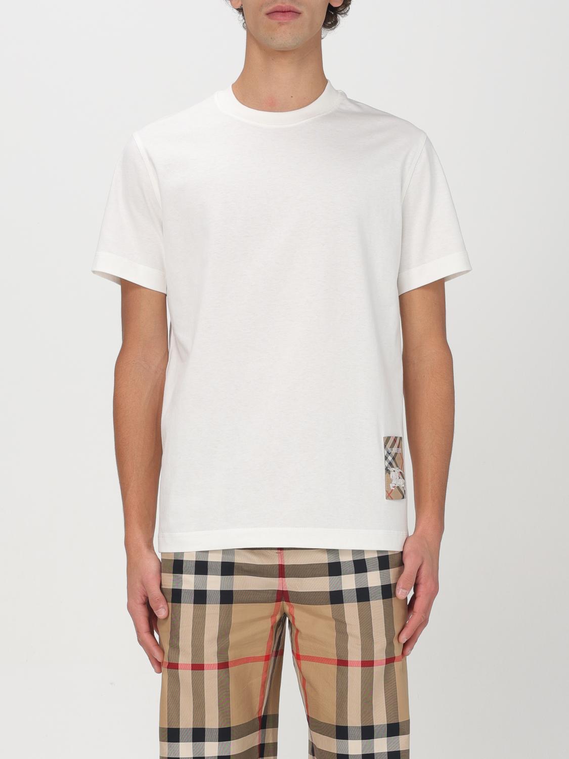 BURBERRY T-SHIRT: T-shirt men Burberry, White - Img 1