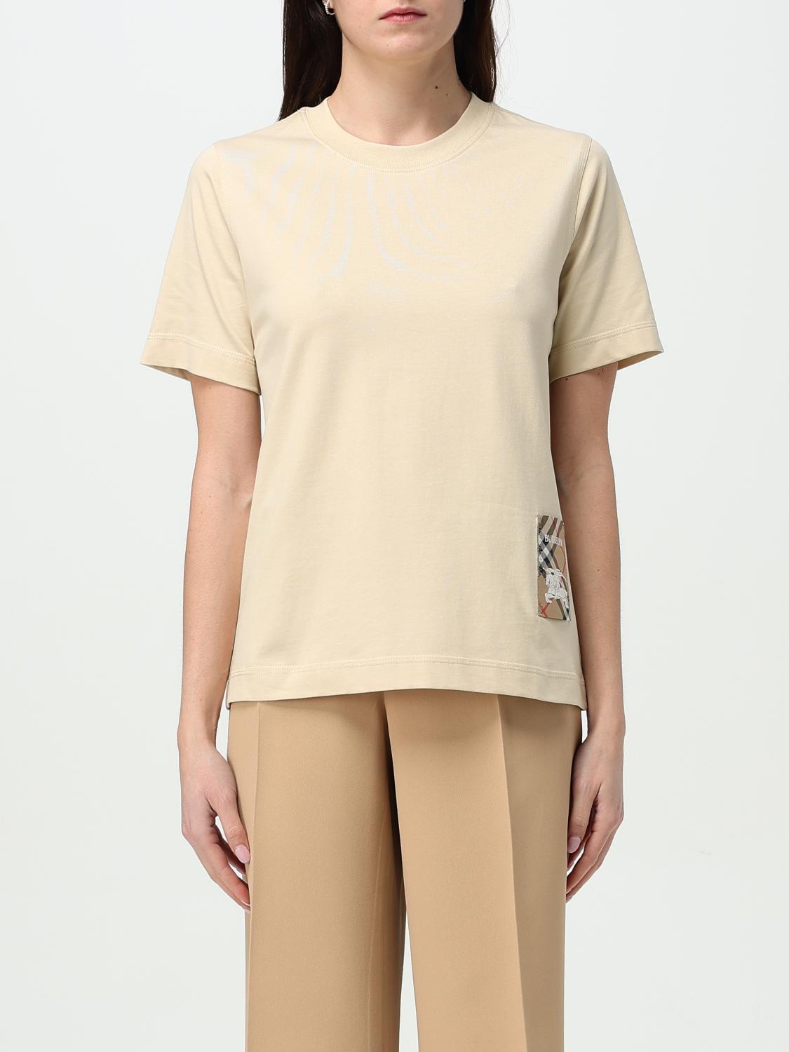 BURBERRY T-SHIRT: T-shirt woman Burberry, Brown - Img 1