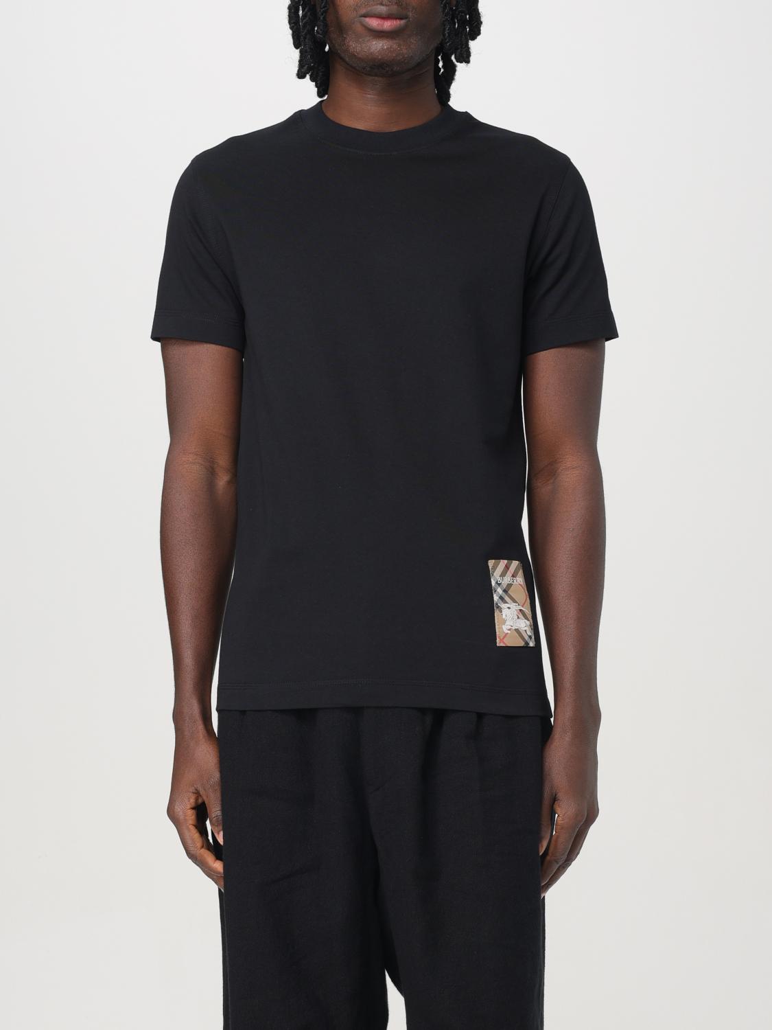 BURBERRY T-SHIRT: T-shirt men Burberry, Black - Img 1