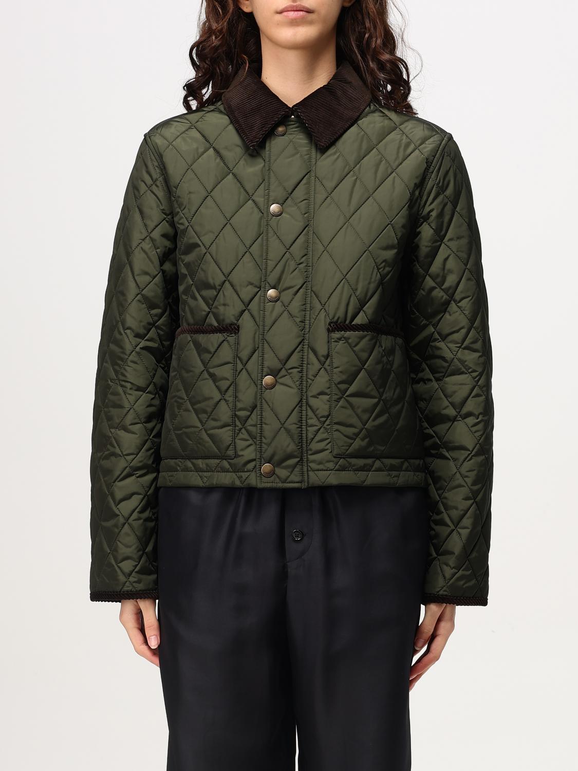 BURBERRY JACKET: Jacket woman Burberry, Olive - Img 1