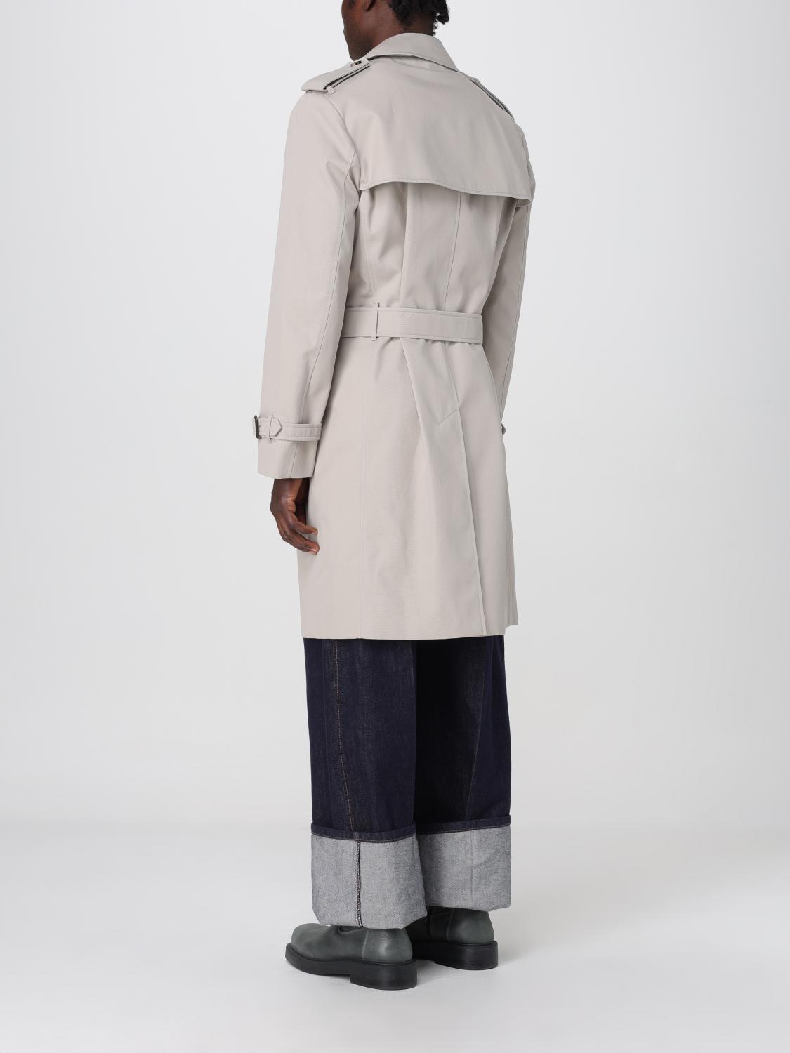 BURBERRY GIACCA: Trench a doppiopetto Burberry in poliestere, Nero - Img 3