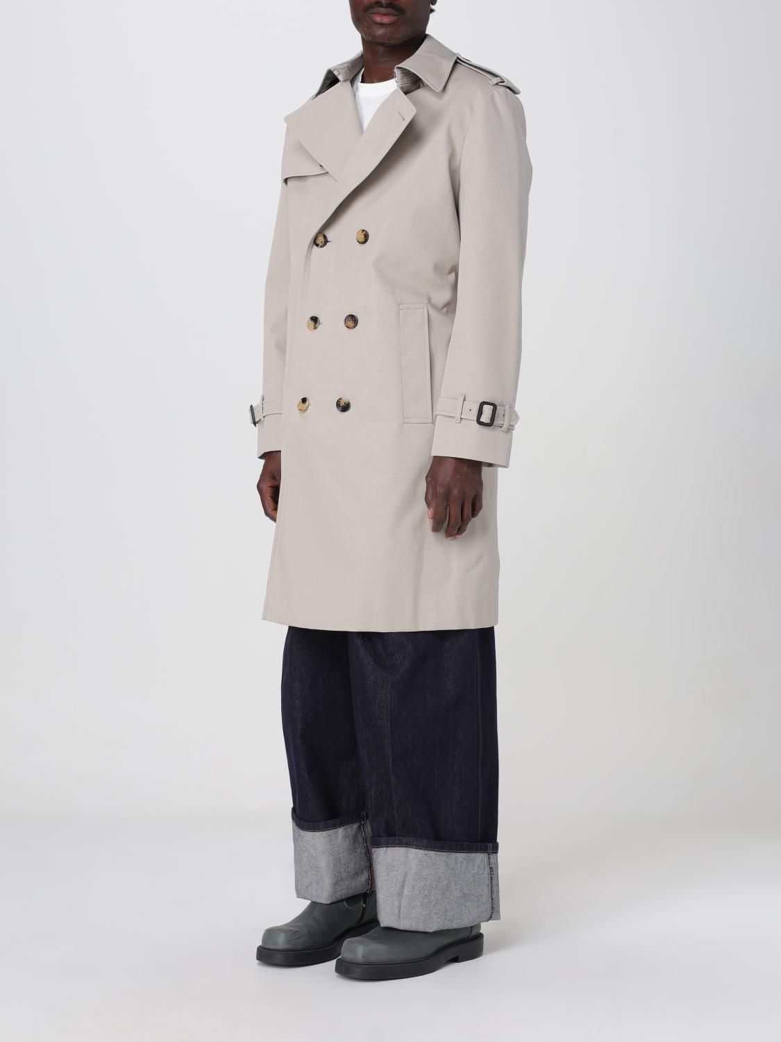 BURBERRY GIACCA: Trench a doppiopetto Burberry in poliestere, Nero - Img 4