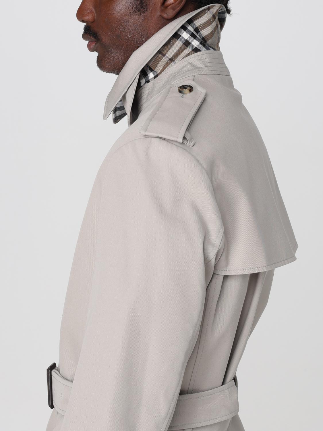 BURBERRY GIACCA: Trench a doppiopetto Burberry in poliestere, Nero - Img 5