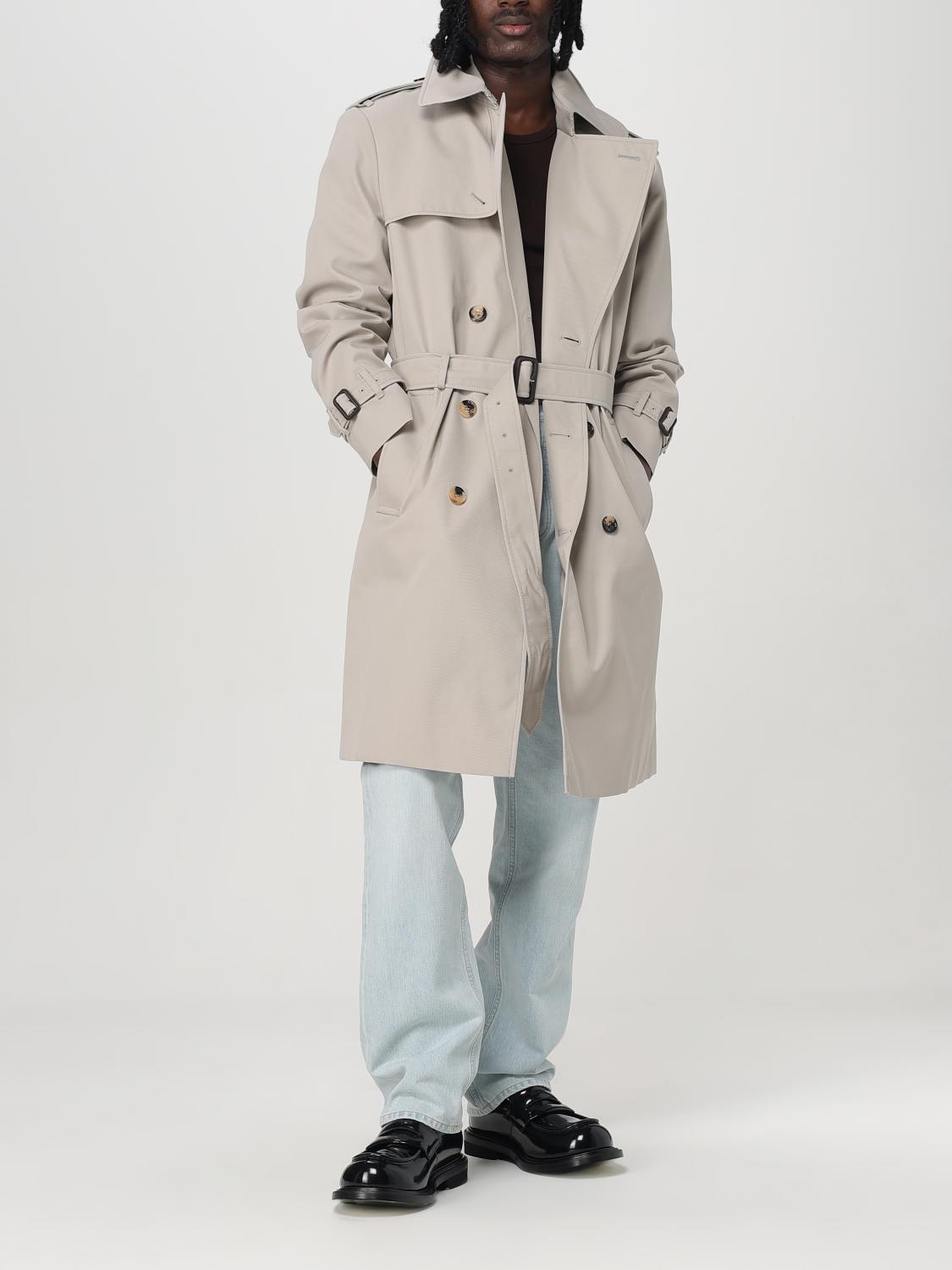 BURBERRY JACKET: Trench coat men Burberry, Grey - Img 2