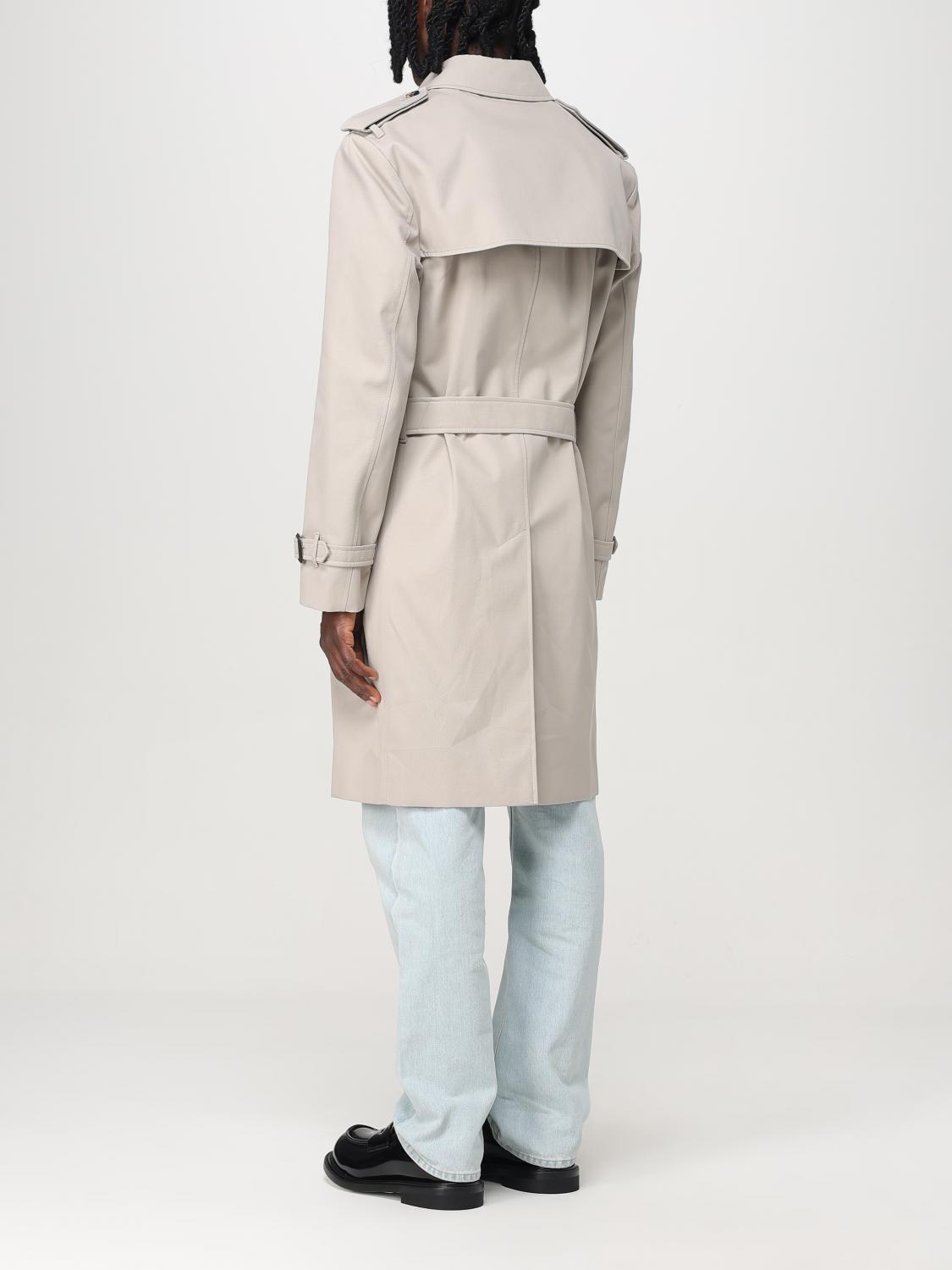 BURBERRY JACKET: Trench coat men Burberry, Grey - Img 3