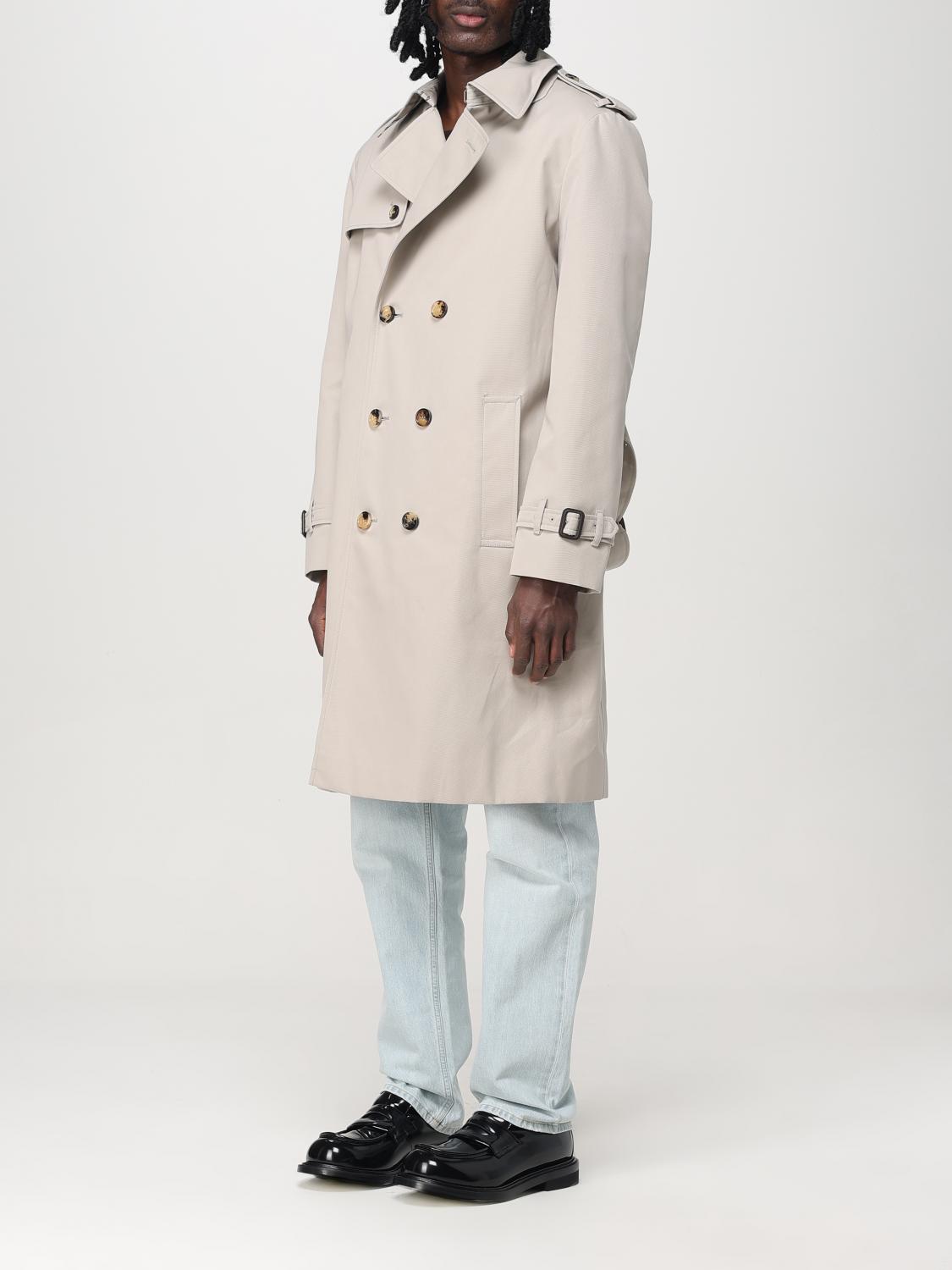 BURBERRY JACKET: Trench coat men Burberry, Grey - Img 4