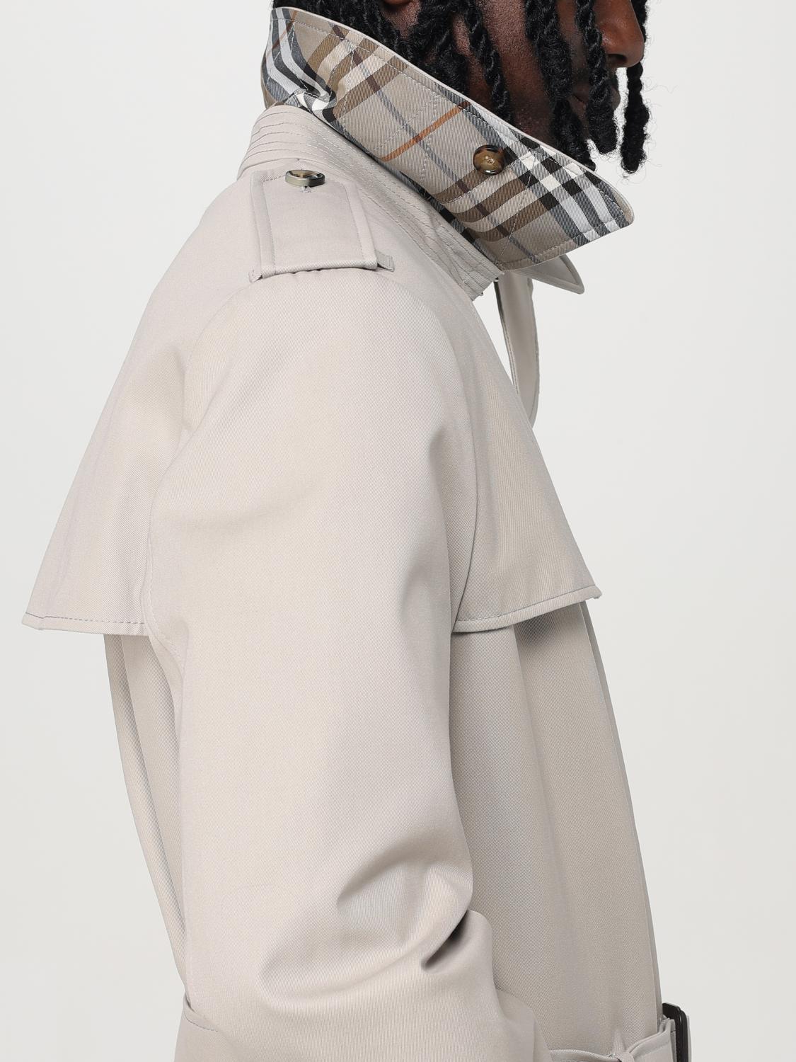 BURBERRY JACKET: Trench coat men Burberry, Grey - Img 5