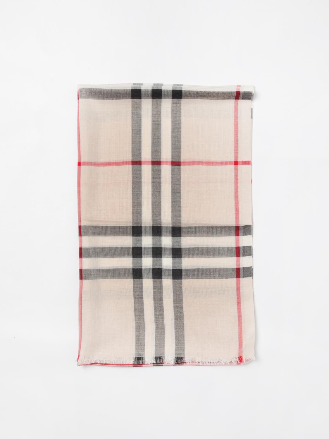 BURBERRY 스카프: 스카프 남성 Burberry, 핑크 - Img 1
