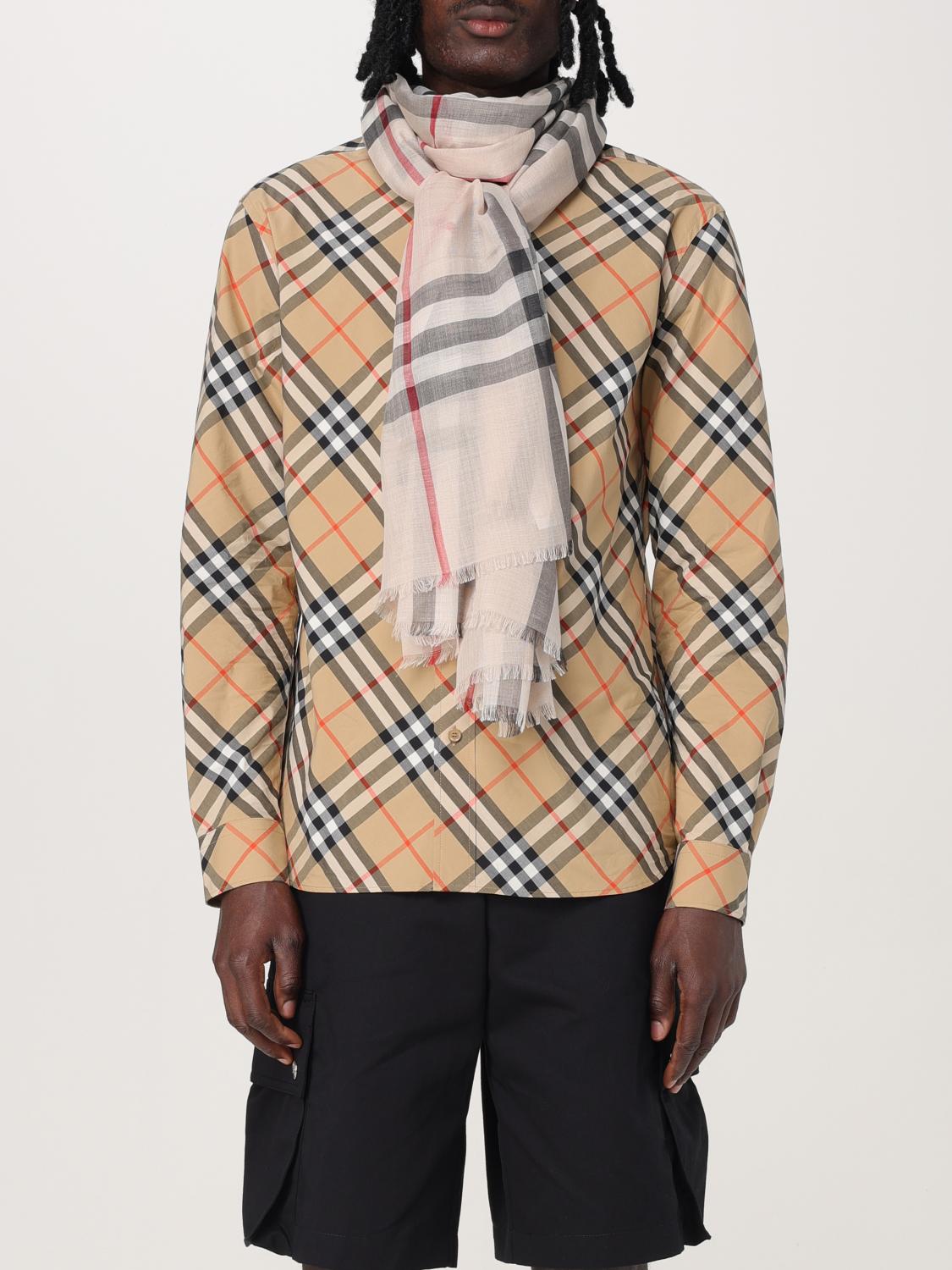 BURBERRY 스카프: 스카프 남성 Burberry, 핑크 - Img 2