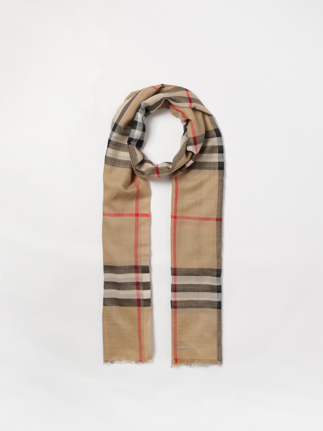 BURBERRY SCARF: Scarf men Burberry, Beige - Img 4