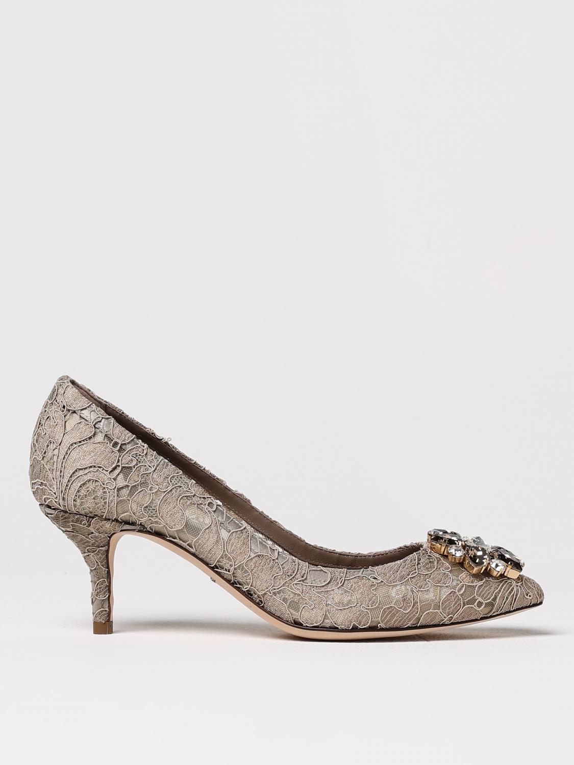 DOLCE & GABBANA HIGH HEEL SHOES: High heel shoes woman Dolce & Gabbana, Beige - Img 1