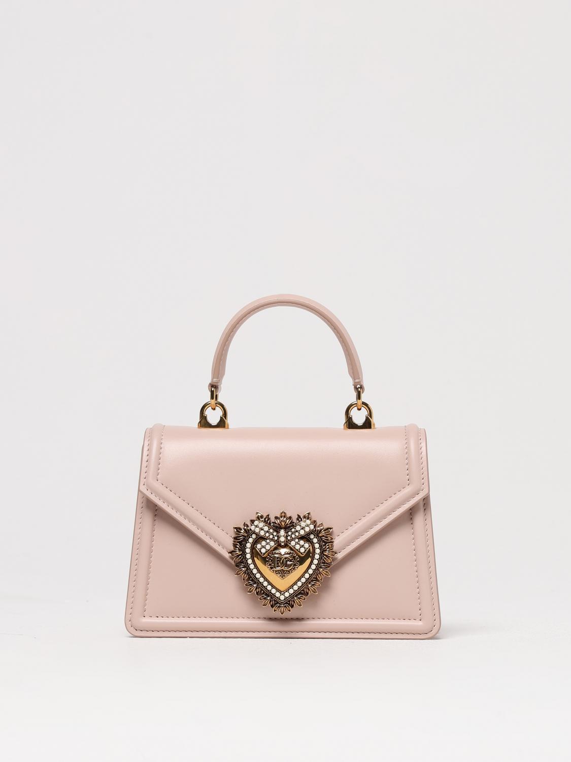 DOLCE & GABBANA MINI BOLSO: Bolso de mano mujer Dolce & Gabbana, Rosa Pálido - Img 1