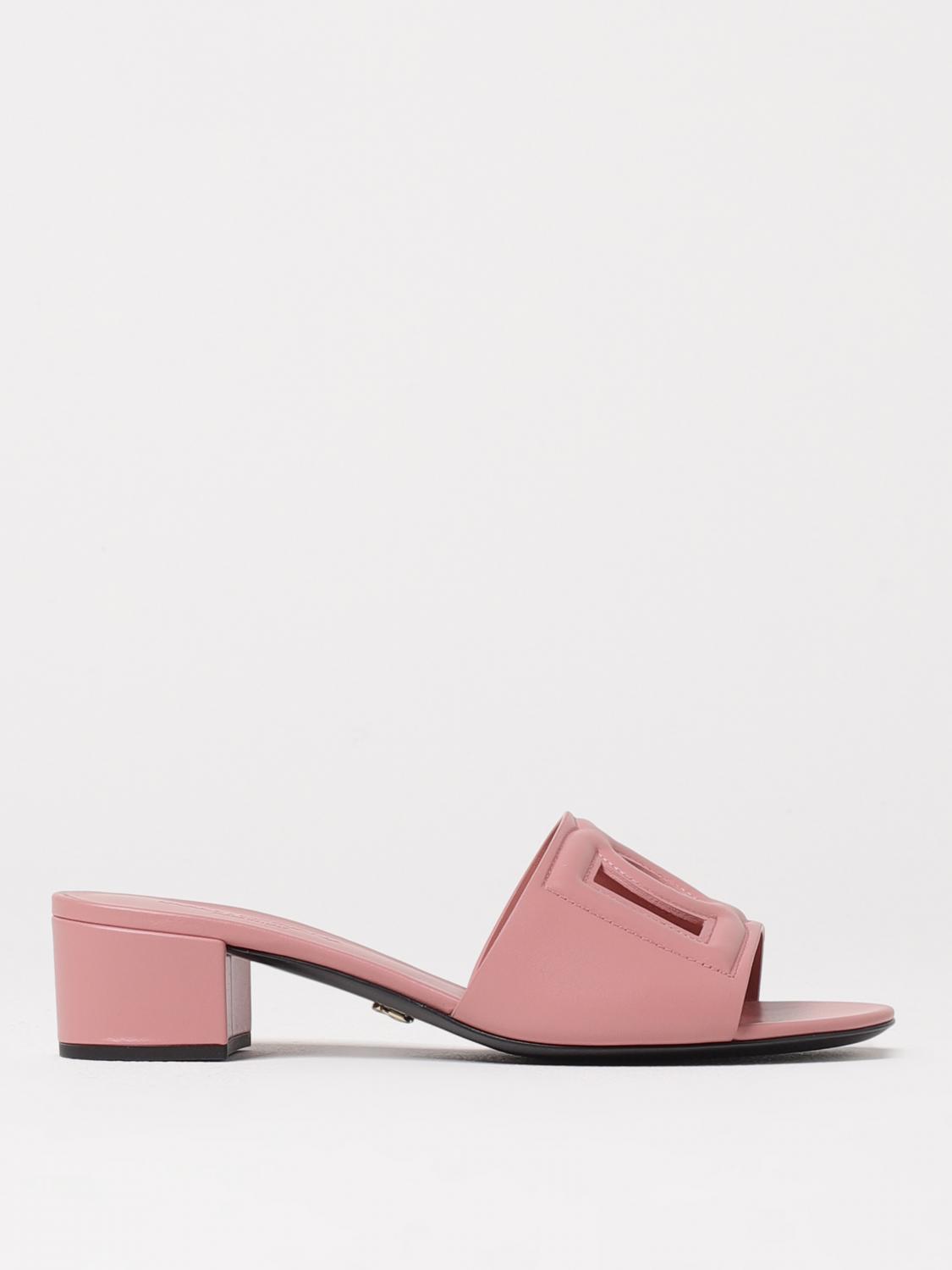 DOLCE & GABBANA HEELED SANDALS: Flat sandals woman Dolce & Gabbana, Pink - Img 1