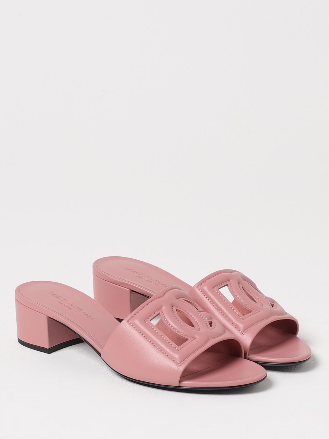 DOLCE & GABBANA HEELED SANDALS: Flat sandals woman Dolce & Gabbana, Pink - Img 2