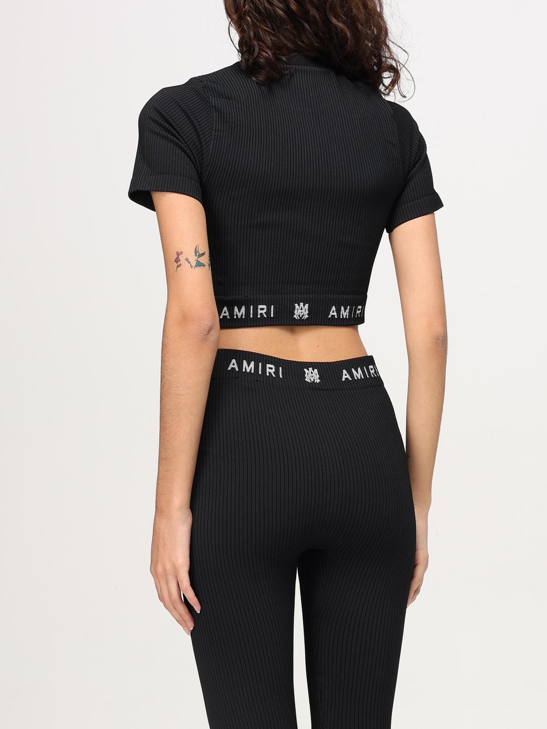 AMIRI TOP: Top Amiri in jersey , Nero - Img 3