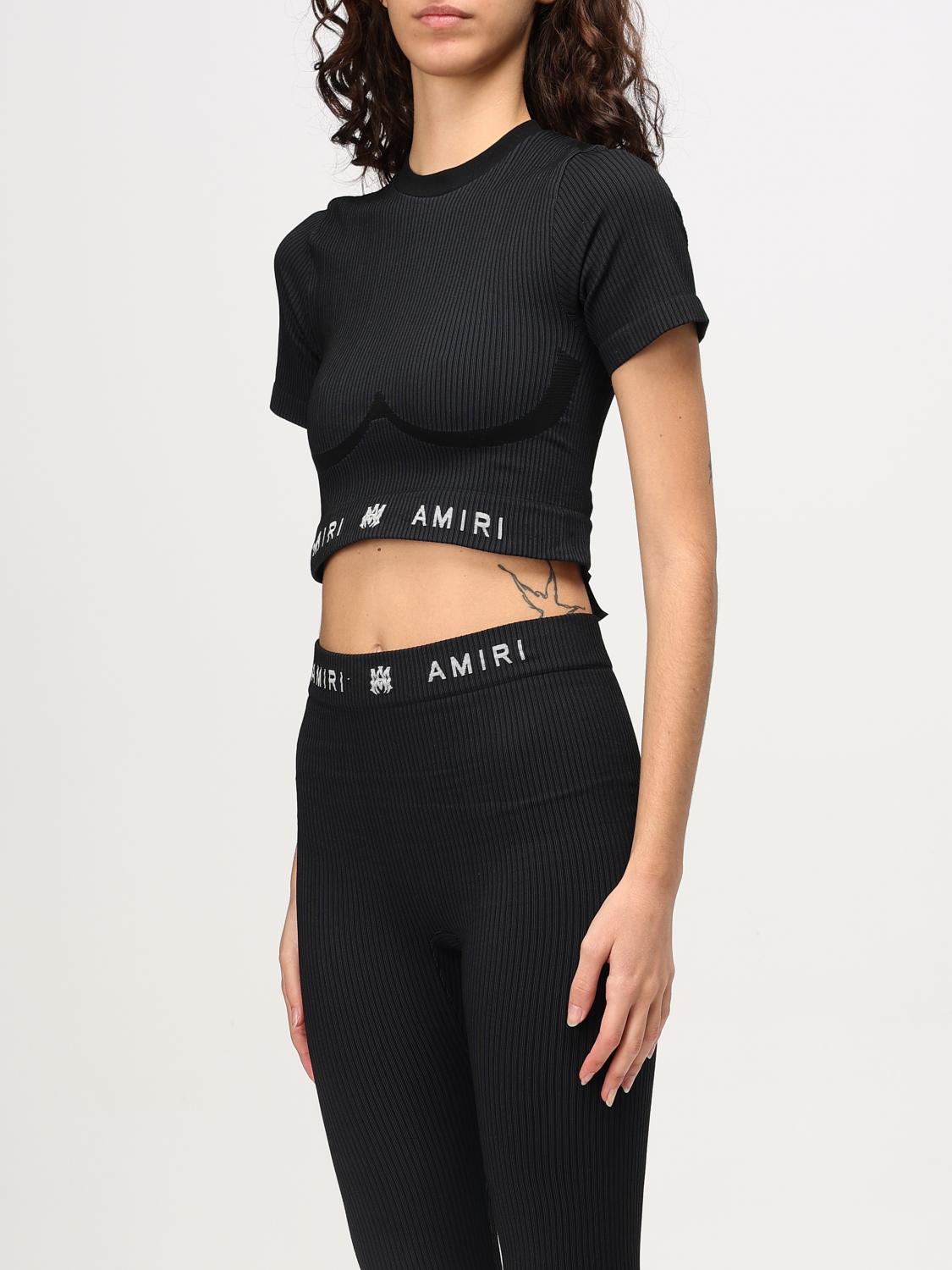 AMIRI TOP: Top Amiri in jersey , Nero - Img 4