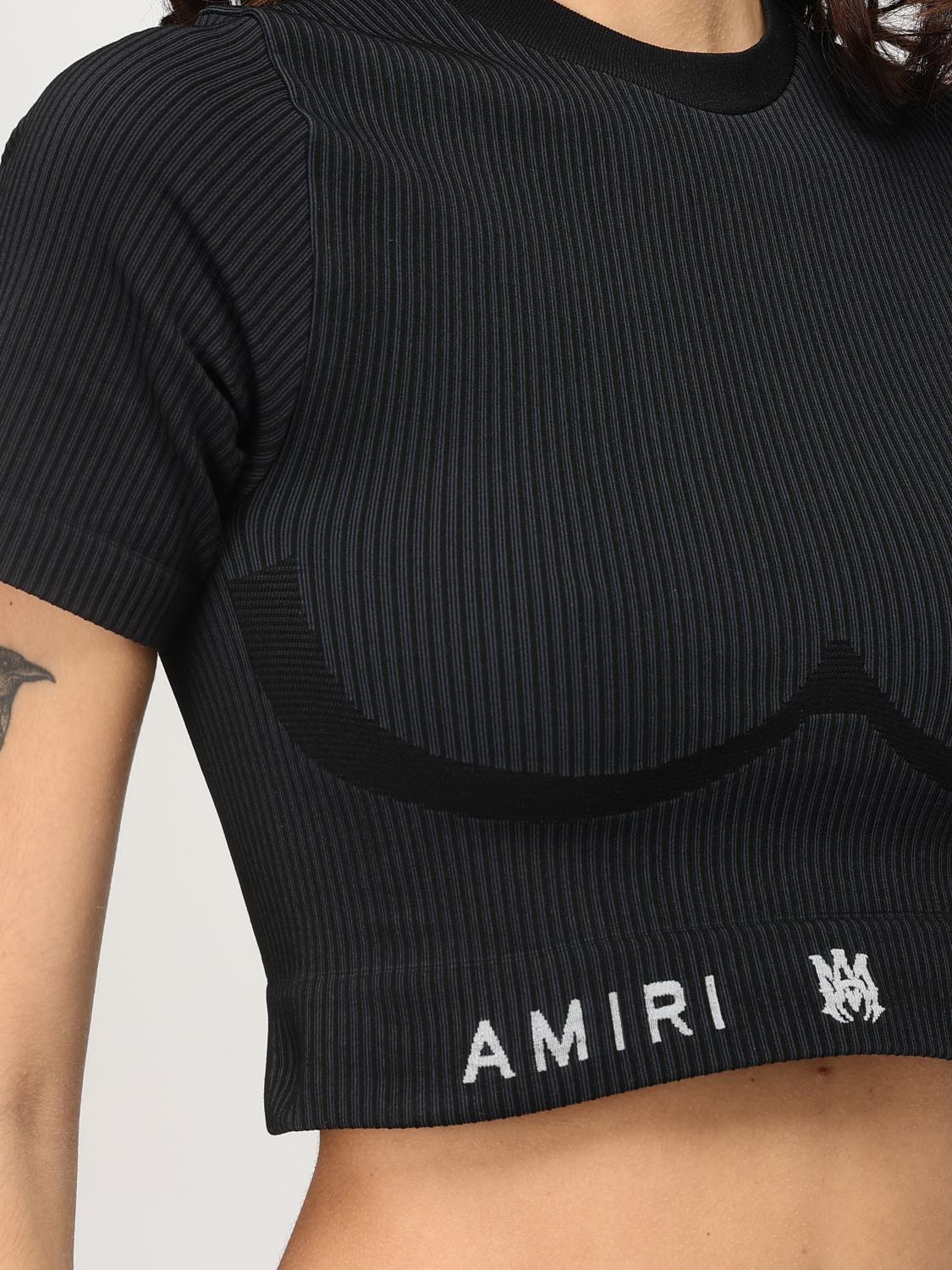 AMIRI TOP: Top Amiri in jersey , Nero - Img 5