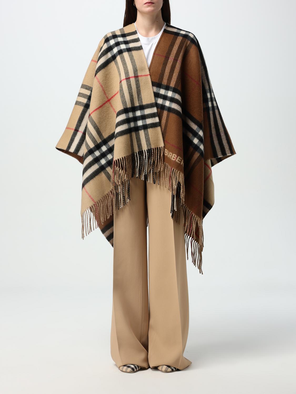 BURBERRY CAPE: Scarf woman Burberry, Beige - Img 1