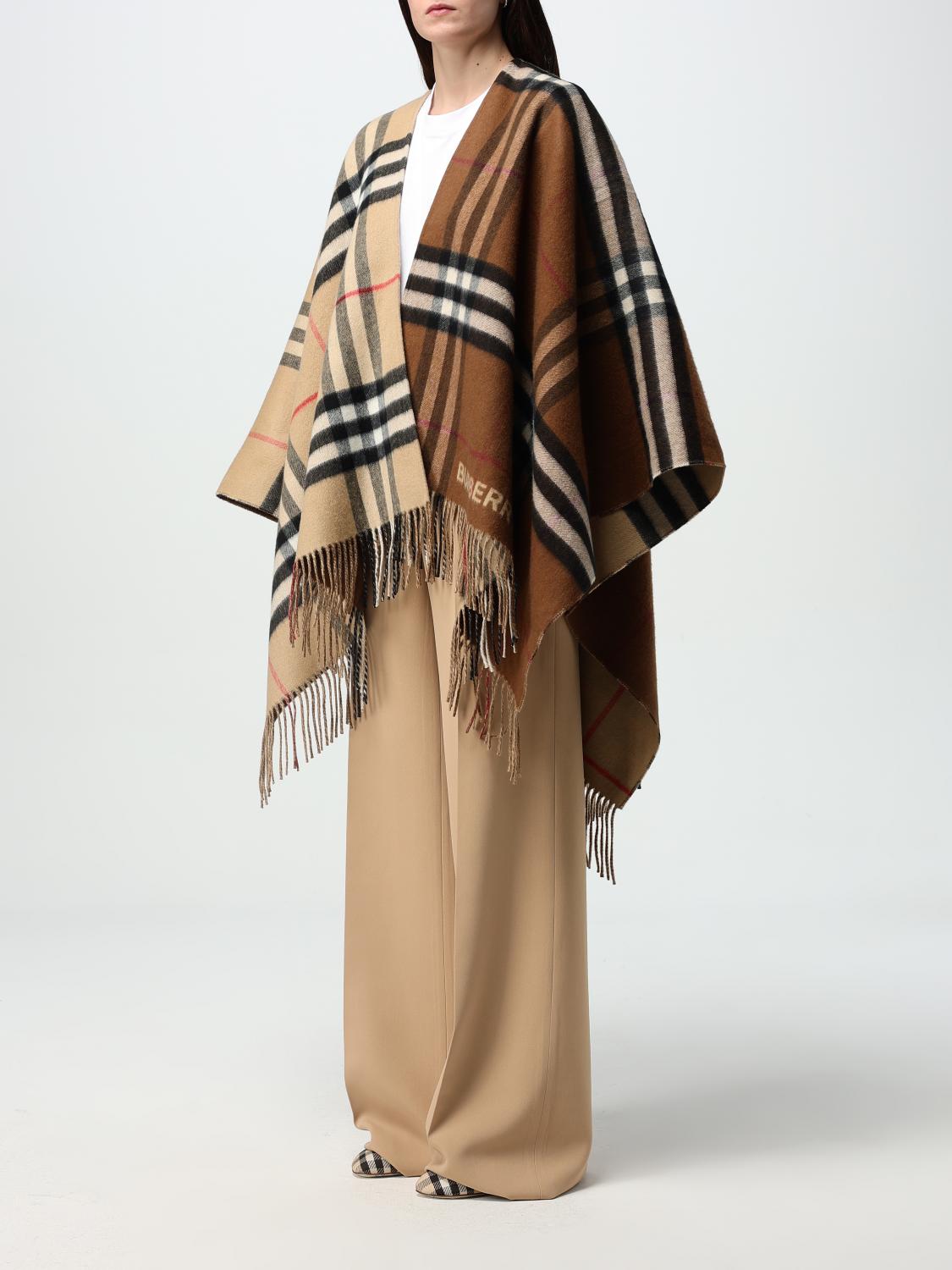 BURBERRY CAPE: Scarf woman Burberry, Beige - Img 4