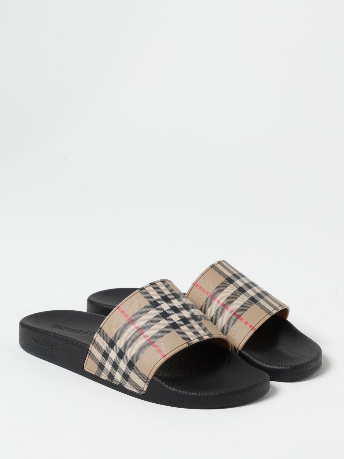 BURBERRY SANDALS: Shoes men Burberry, Beige - Img 2