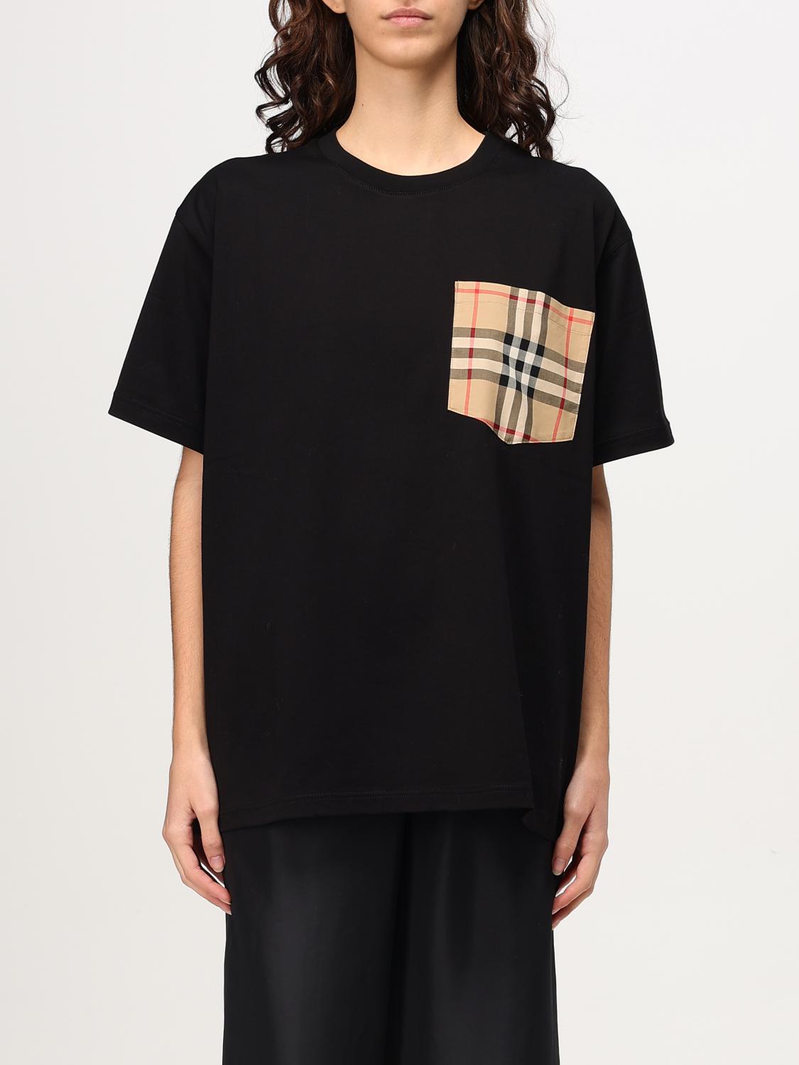 BURBERRY T-SHIRT: T-shirt woman Burberry, Black - Img 1