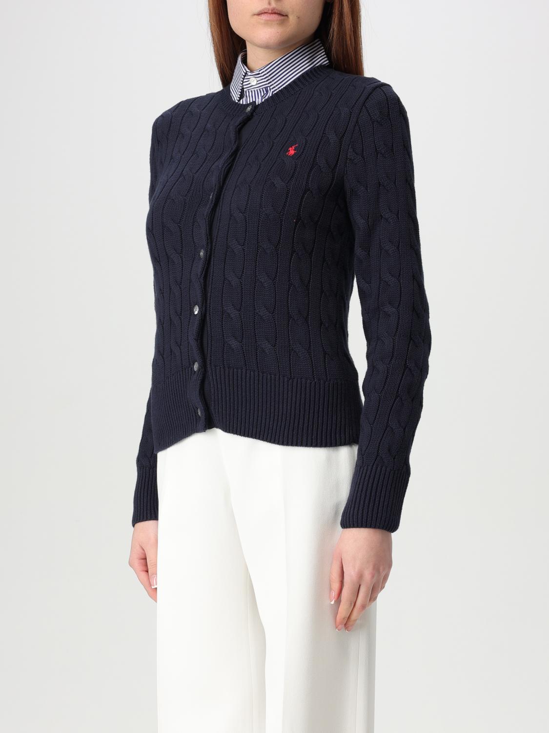 POLO RALPH LAUREN CARDIGAN: Sweater woman Polo Ralph Lauren, Navy - Img 3