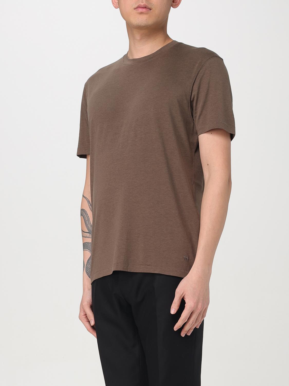 TOM FORD T-SHIRT: T-shirt men Tom Ford, Brown - Img 4