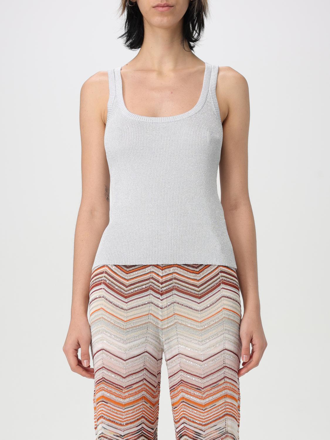 MISSONI TOP: Top woman Missoni, Silver - Img 1