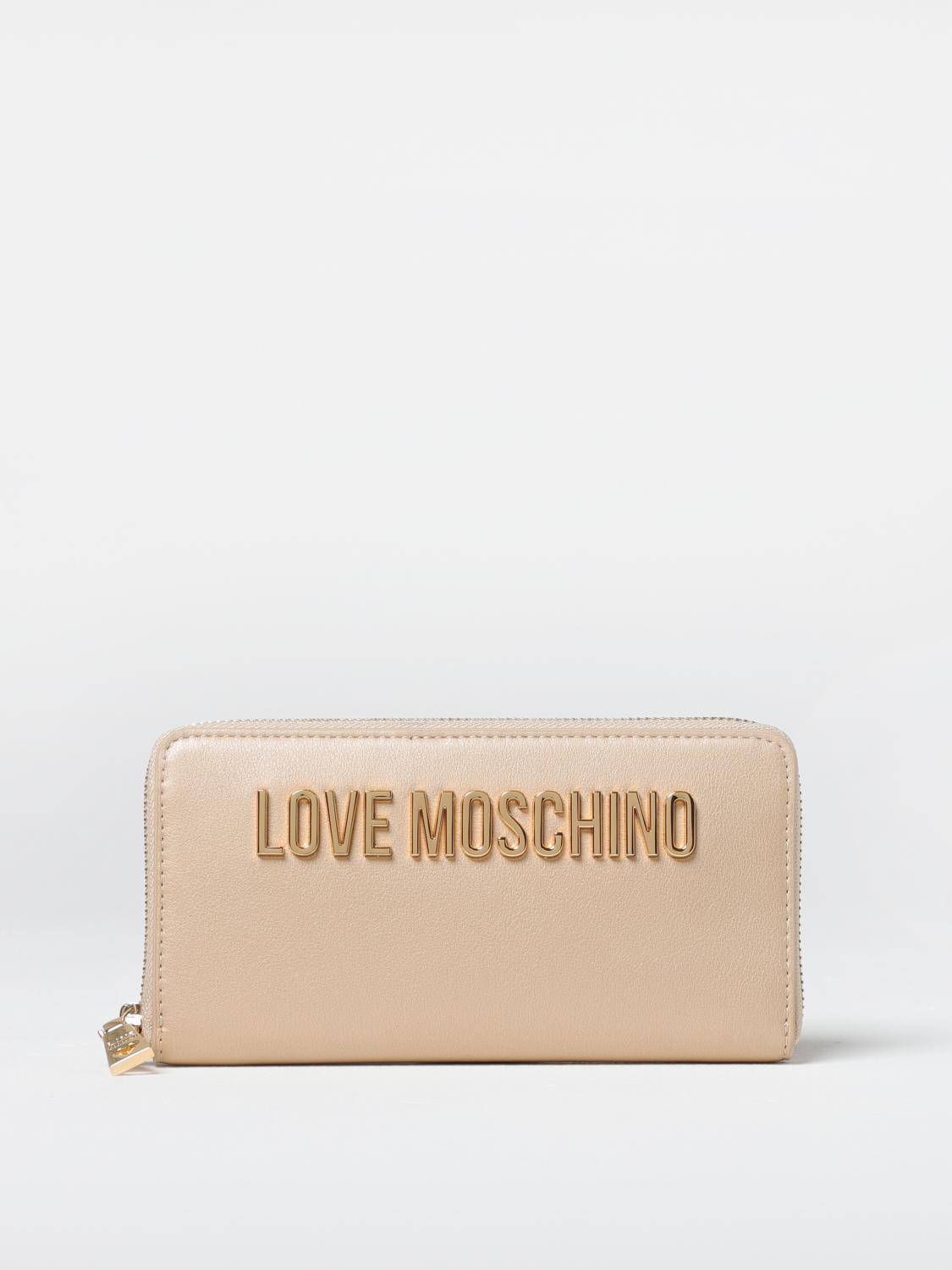 LOVE MOSCHINO WALLET: Wallet woman Love Moschino, Gold - Img 1