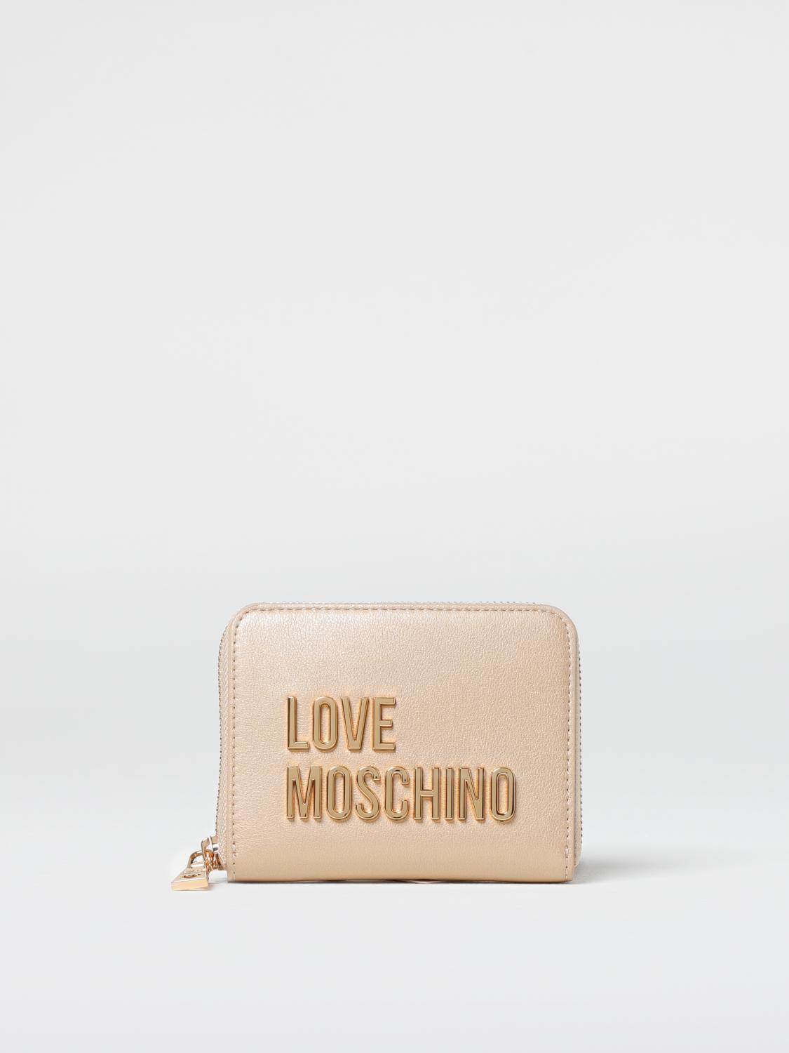 LOVE MOSCHINO WALLET: Wallet woman Love Moschino, Gold - Img 1