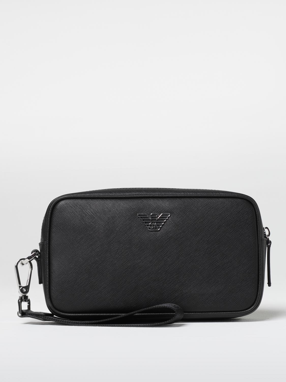 EMPORIO ARMANI ACCESORIOS DE BELLEZA: Bolsos hombre Emporio Armani, Negro - Img 1