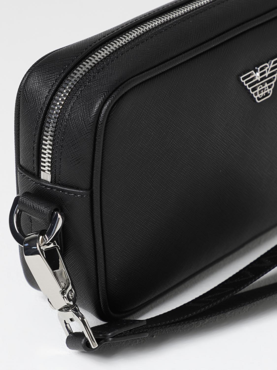 EMPORIO ARMANI ACCESORIOS DE BELLEZA: Bolsos hombre Emporio Armani, Negro - Img 3