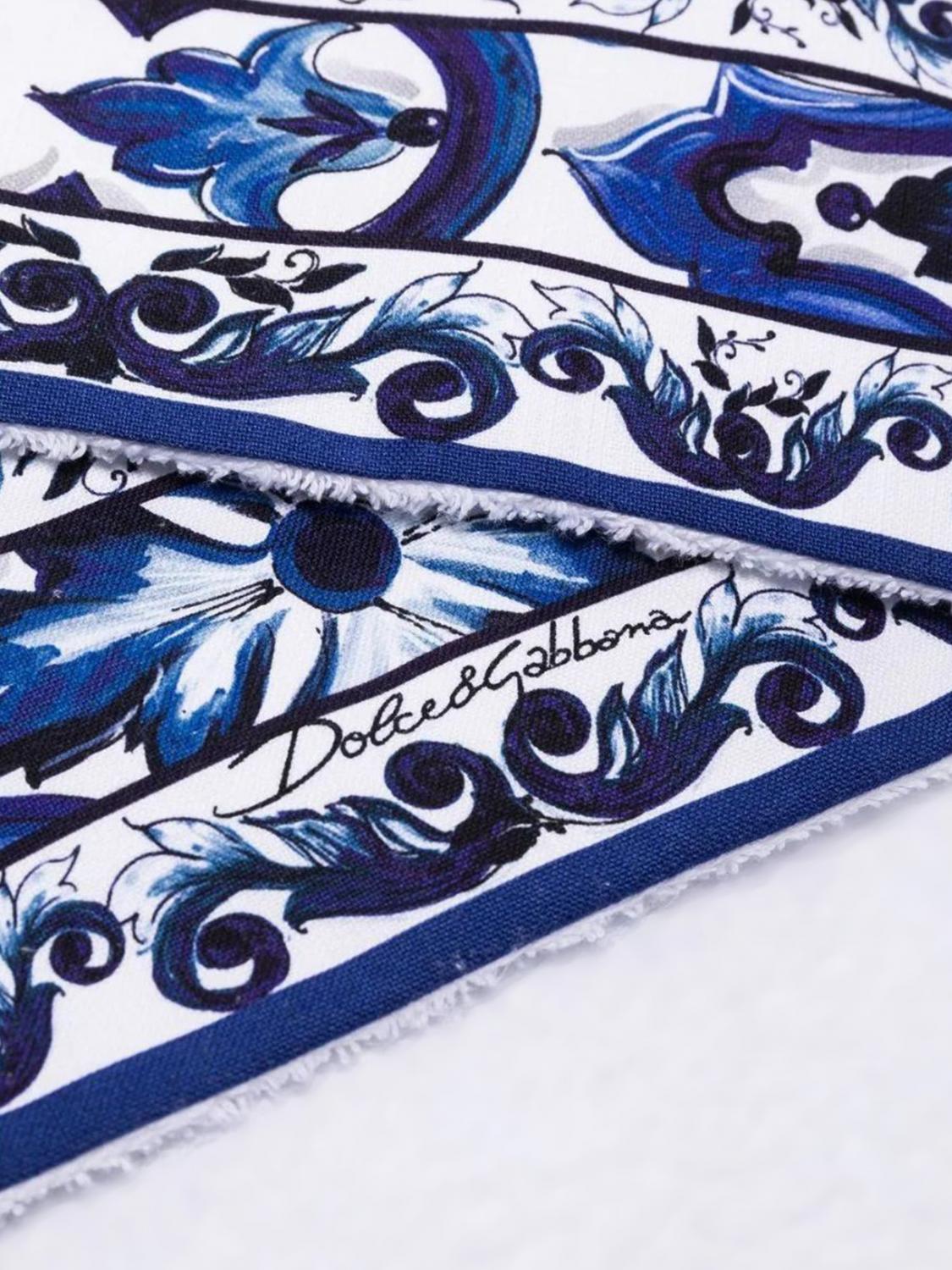 D&G DOLCE & GABBANA BATH AND BEACH TOWELS: Kitchen accessories lifestyle D&g Dolce & Gabbana, White - Img 3