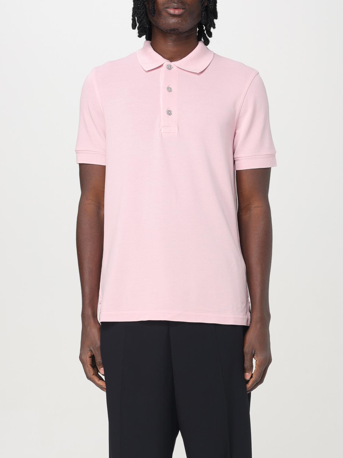 TOM FORD POLO SHIRT: T-shirt men Tom Ford, Pink - Img 1