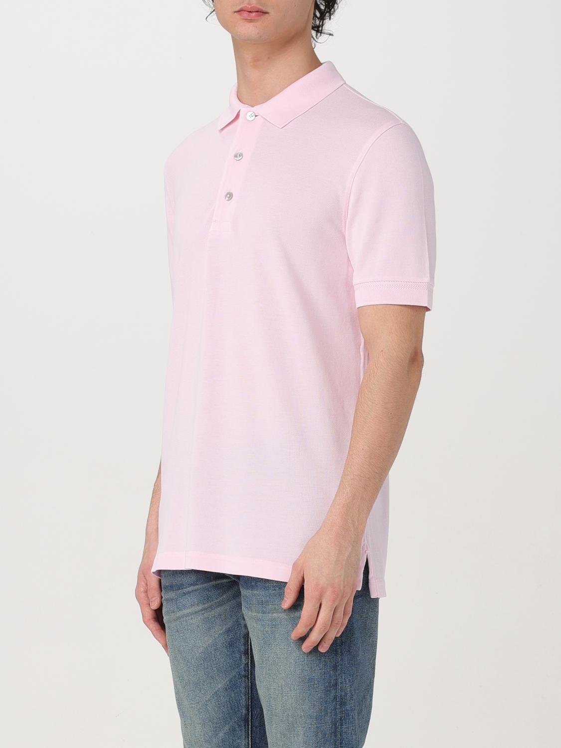 TOM FORD POLO SHIRT: T-shirt men Tom Ford, Baby Pink - Img 4