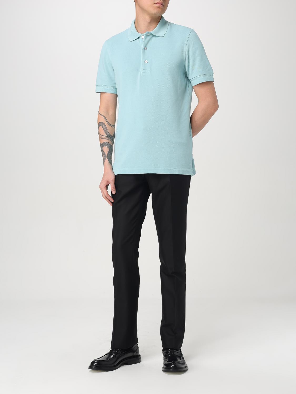 TOM FORD POLO SHIRT: T-shirt men Tom Ford, Blue 2 - Img 2