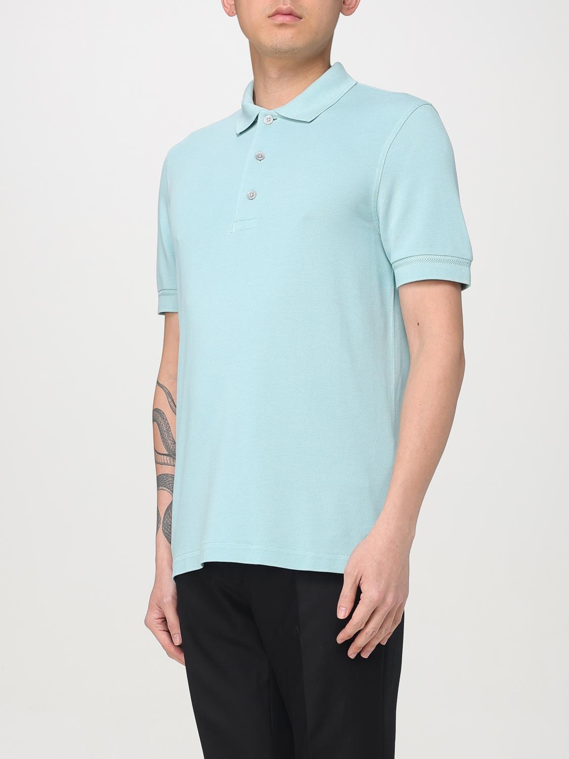 TOM FORD POLO SHIRT: T-shirt men Tom Ford, Blue 2 - Img 4